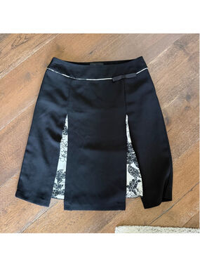 Monté Black Layered Skirt Size 12 Indie Sleaze Coquette Bow